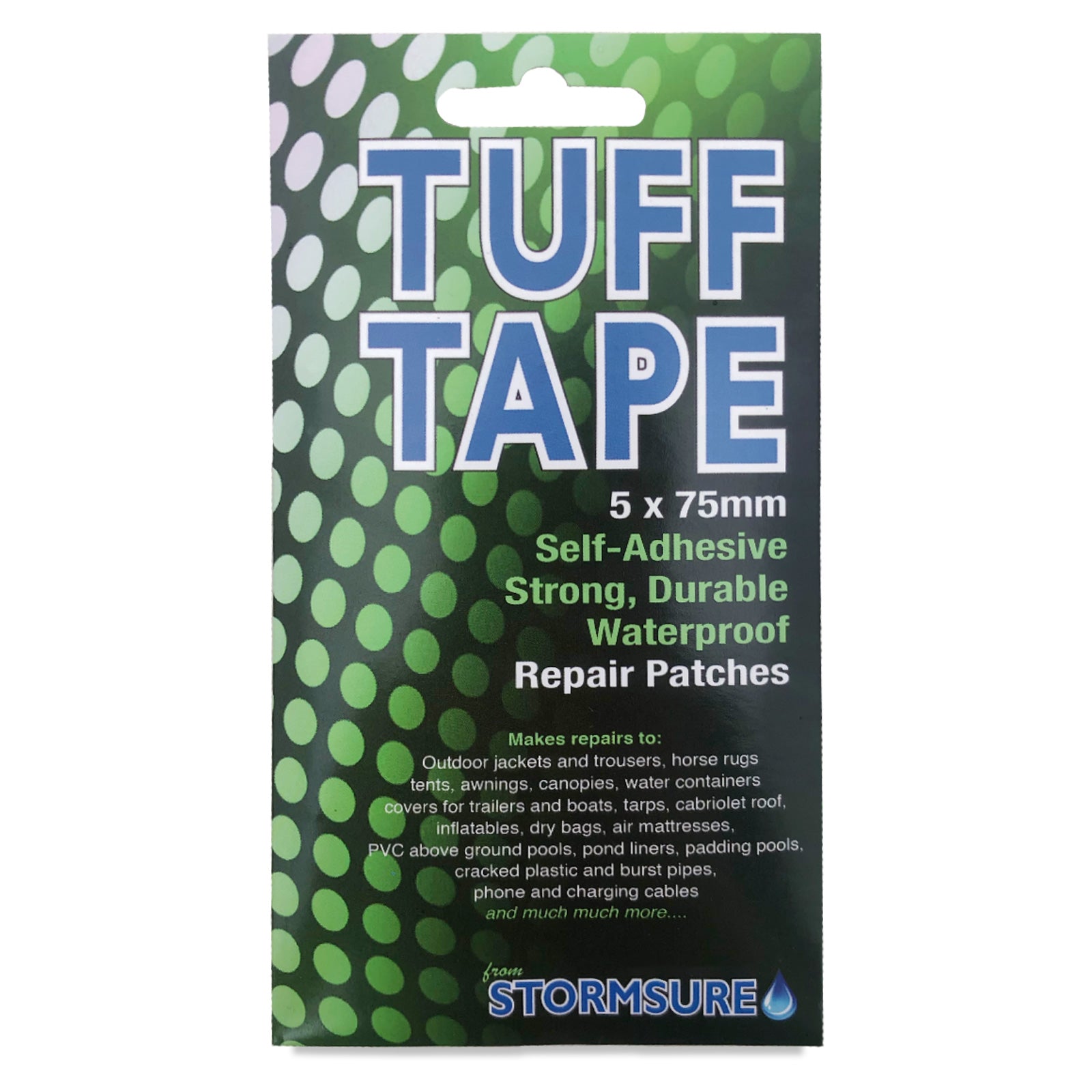 TUFF Tape Waterproof Repair Patches 75mm (5-Pack)