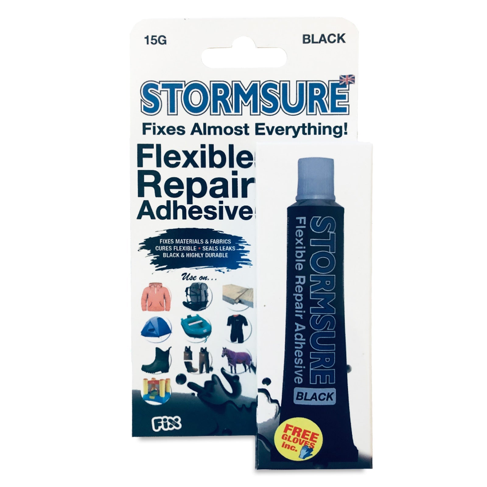 Stormsure Black Flexible Repair Adhesive 15g