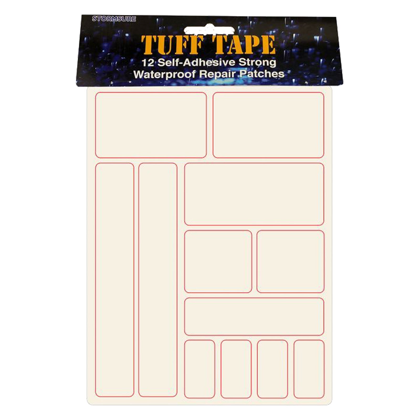TUFF Tape Waterproof Repair Patch (12-Patches)